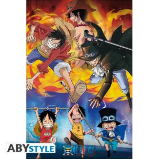 Poster Ace Sabo Luffy One Piece 91,5 x 61 cms