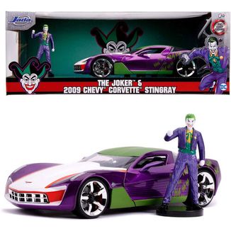 Joker & Corvette Stingray Figure Set DC Comics Metals Die Cast