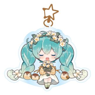 Hatsune Miku Kawaii Autumn Time Keychain Vocaloid