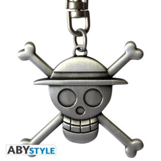 Llavero Metálico Calavera Monkey D. Luffy One Piece