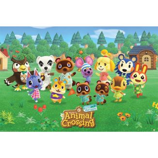 Poster Animal Crossing Line Up 91,5 x 61 cms