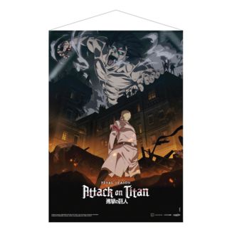 Poster de Tela Temporada Final Parte 1 Ataque a los Titanes 50 x 70 cms