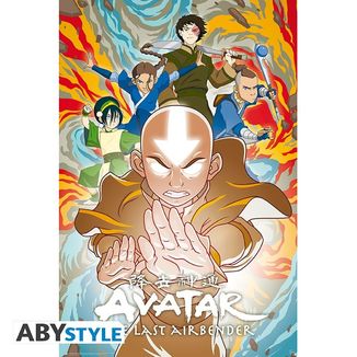 Mastery of the Elements Poster Avatar The Last Airbender 91.5 x 61 cms