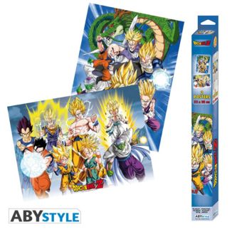 Poster Grupal Dragon Ball Z Set 52 x 35 cms