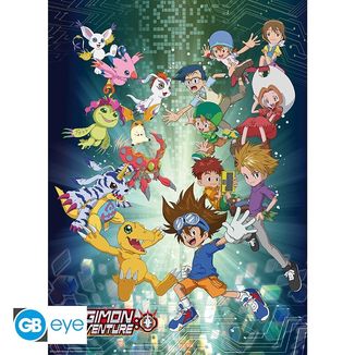 Poster Niños Elegidos Digimon Adventure 52 x 38 cms
