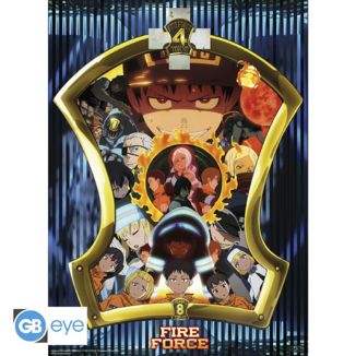 Special Brigades Characters Poster Fire Force 52 x 38 cms