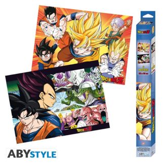Poster Saiyans Dragon Ball Z Set 52 x 38 cms