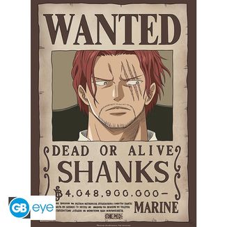Shanks Wanted Poster One Piece 52 x 38 cms GB Eye