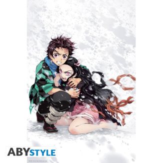 Tanjiro & Nezuko Snow Poster Kimetsu No Yaiba 91,5 x 61 cms