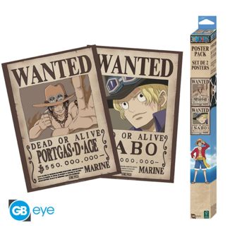 Portgas D. Ace & Sabo Poster 2 Set One Piece 52 x 38 cms