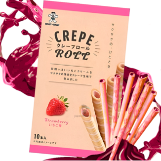 Strawberry Crepe Roll Want-Want