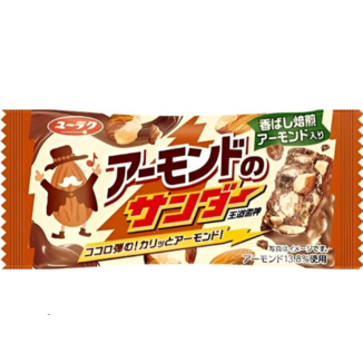  Yaoki Yuraku Thunder Chocolate and almond bar 19 gr