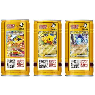 Café Boss con Leche y Azúcar Edición Pokémon Suntory 185 ml