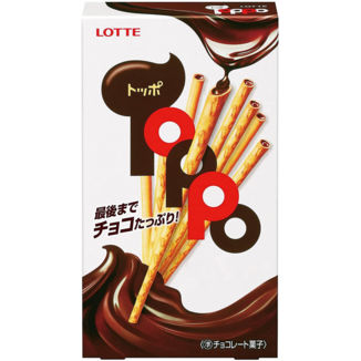 Toppo Palitos rellenos de Chocolate Lotte