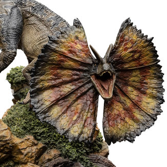 Dilophosaurus Statue Jurassic World Dominion Art Scale 