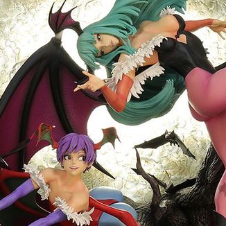 Estatua Morrigan y Lilith Darkstalkers 3 Dream Figures 