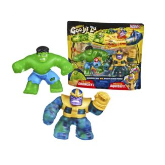 Figura Increible Hulk vs Infinity Power Thanos Marvel Comics Heroes Of Goo Jit Zu
