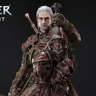 Geralt von Rivia Battle Damage Version Resin Statue Witcher 3 Wild Hunt Prime 1