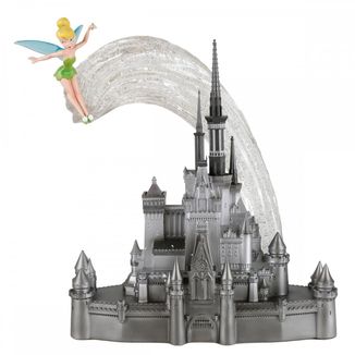 Tinker Bell & Castle Figure Peter Pan Disney D100 Anniversary Enesco