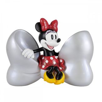 Minnie Mouse Ribbon Figure Disney D100 Anniversary Enesco