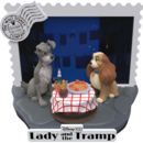 Disney 100th Anniversary PVC Diorama D-Stage Lady And The Tramp 12 cm