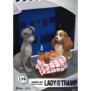 Disney 100th Anniversary PVC Diorama D-Stage Lady And The Tramp 12 cm