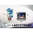 Disney 100th Anniversary PVC Diorama D-Stage Lady And The Tramp 12 cm