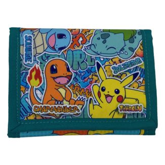 Pikachu, Charmander, Squirtle y Bulbasaur Urban Colors Coin Purse Cardholder Pokémon