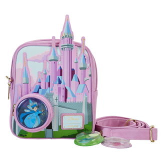 Sleeping Beauty Stained Glass Castle Crossbody Bag Disney Loungefly