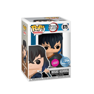 Inosuke Hashibira Attack Kimetsu no Yaiba Funko POP! Animation 875 Flocked Special Edition Chase