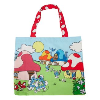 The Smurfs by Loungefly Canvas Tote Bag Village Life 