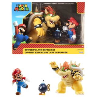 Bowser & Bob-omb vs Super Mario Articulated Figure Diorama Nintendo