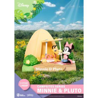 Disney Diorama PVC D-Stage Campsite Series Mini & Pluto Special Edition 10 cm