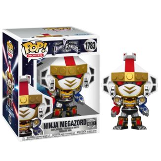 Ninja Megazord Mighty Morphin Power Rangers Super Sized Funko POP! Movies 1783 Metallic Edition
