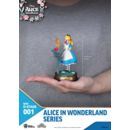 Alicia en el País de las Maravillas Estatua PVC Mini Diorama Stage Glasses Alice 10 cm