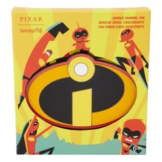 Pixar by Loungefly Sliding Enamel Pin Chapa esmaltada Los Increíbles 20th Anniversary Hinged Limited Edition 8 cm 