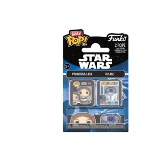 Funko Princesa Leia y R2-D2 Star Wars Bitty POP! 2 Pack