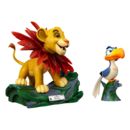 Disney pack de 2 Estatuas Master Craft El rey león Little Simba & Zazu 31 cm