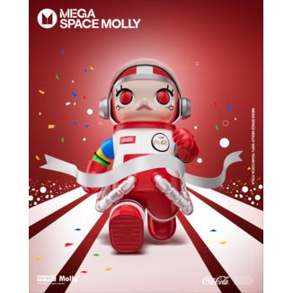 MEGA SPACE MOLLY 400% Figure Team Coca-Cola Pop Mart