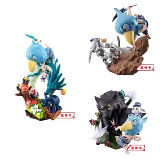 Shangri-La Frontier Petitrama EX Series Pack de 3 Figuras Shangri-La Frontier vs Monster Diorama Collection Set 11 cm