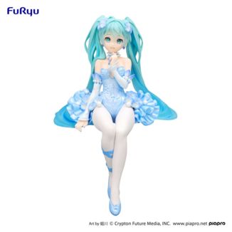 Figura Hatsune Miku Flower Fairy Nemophila Pail Blue Color Vocaloid Noodle Stopper