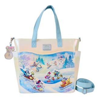 Disney by Loungefly Canvas Tote Bag Mickey and friends Winter Wonderland