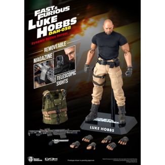 Fast & Furious Dynamic 8ction Heroes Action Figure 1/9 Luke Hobbs 21 cm