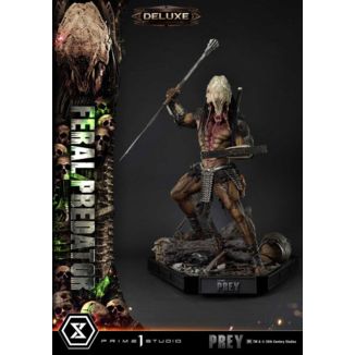 Prey (Movie) Museum Masterline Series Statue 1/3 Feral Predator Deluxe Bonus Version 89 cm 