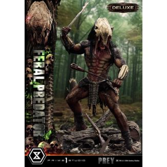 Prey (Movie) Estatua Museum Masterline Series 1/3 Feral Predator Deluxe Version 89 cm