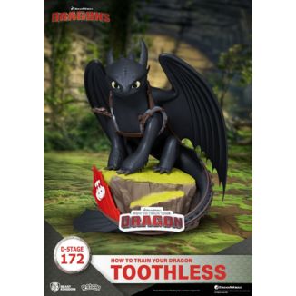 How To Train Your Dragon D-Stage PVC Diorama toothless Statue 14 cm