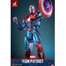 Marvel Comic Diecast Masterpiece Action Figure 1/6 Iron Patriot Hot Toys Exclusive 32 cm