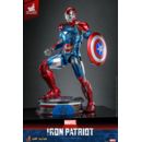 Marvel Comic Diecast Masterpiece Action Figure 1/6 Iron Patriot Hot Toys Exclusive 32 cm