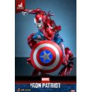 Marvel Comic Diecast Masterpiece Action Figure 1/6 Iron Patriot Hot Toys Exclusive 32 cm