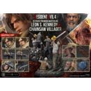 Resident Evil 4 Ultimate Premium Masterline Series Statue 1/4 Leon S. Kennedy vs. Chainsaw Villager 76 cm               